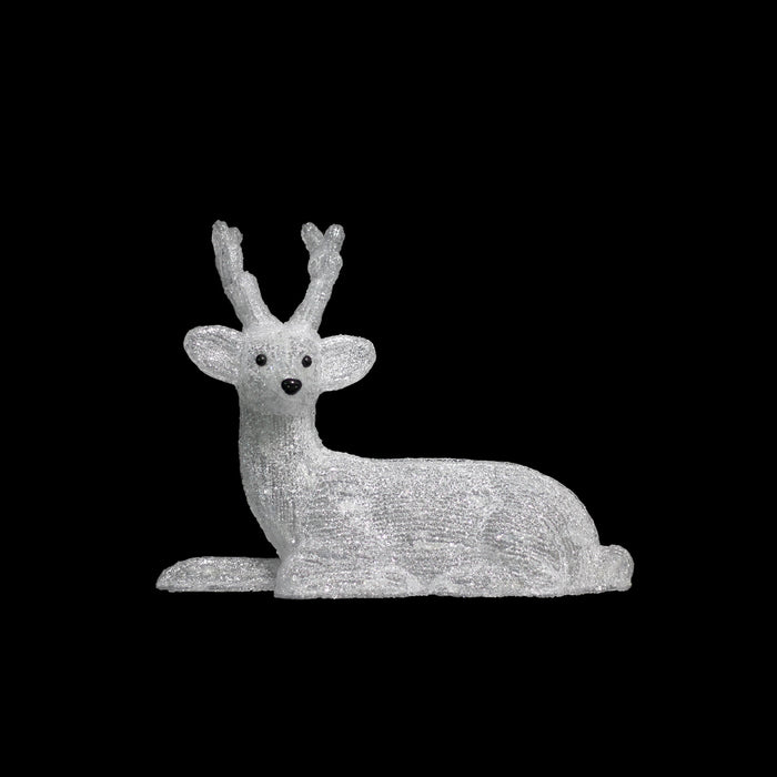 Acrylic Sitting Reindeer