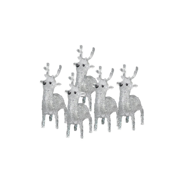 Acrylic Baby Reindeers - Set of 5