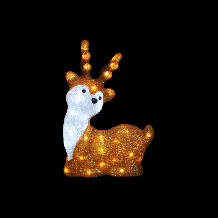 Acrylic Sitting Cute Reindeer