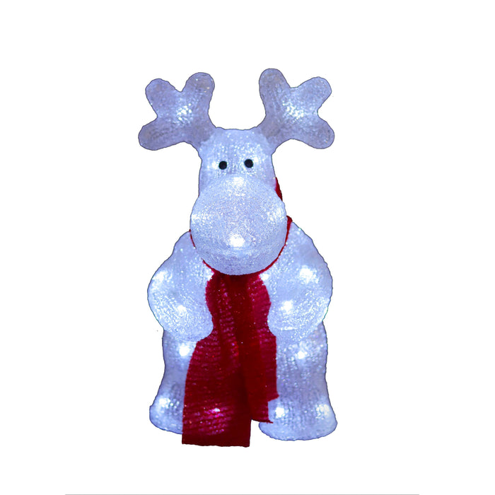 Acrylic Deer with Red Scarf