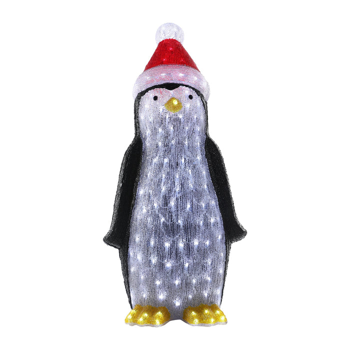 Acrylic Penguin with Christmas Hat
