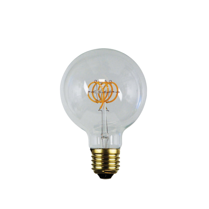 LED Filament Dimmable Globes Spiral G95 E27 5W Set of 2