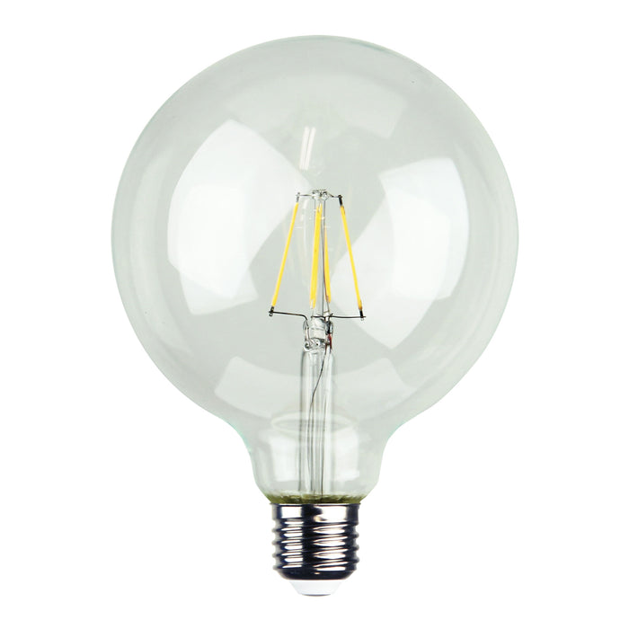 LED Filament Dimmable Globes G125 E27 4W Set of 2