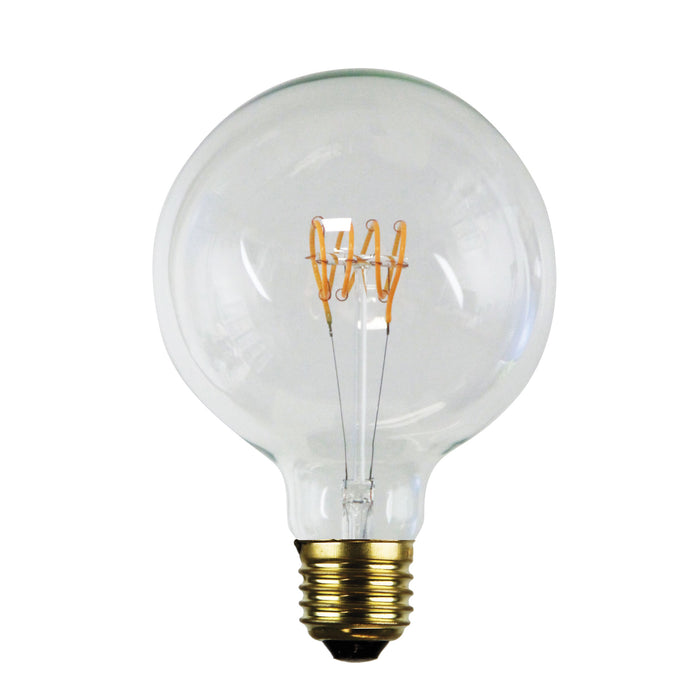 LED Filament Dimmable Globes Spiral G125 E27 5W Set of 2