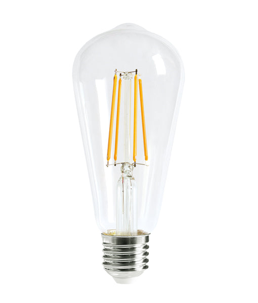 LED Filament Dimmable Globes Pear E27 8W Set of 2