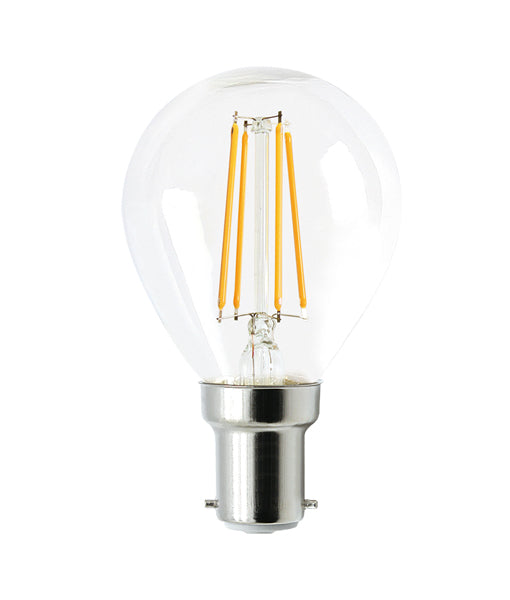 LED Filament Dimmable Globes Fancy Round B15 4W Set of 4