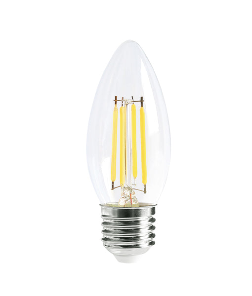 LED Filament Dimmable Globes Candle E27 4W Set of 4