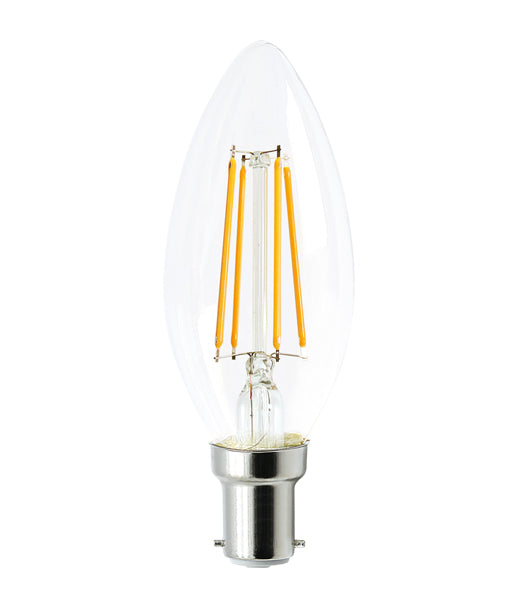 LED Filament Dimmable Globes Candle B15 4W Set of 4