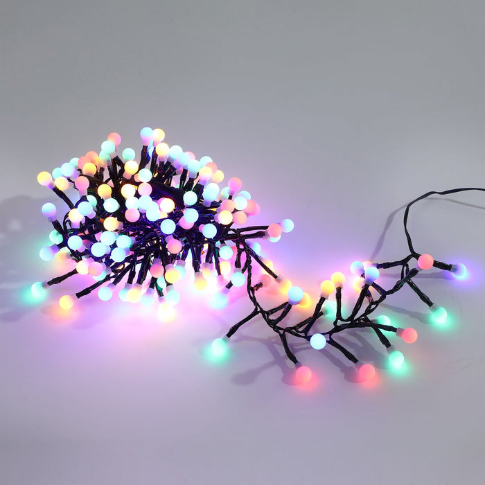 300 LED Connectable Cluster String Light  with Cherry Balls