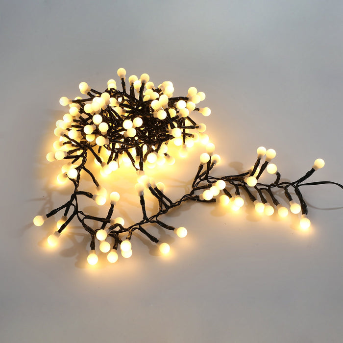 300 LED Connectable Cluster String Light  with Cherry Balls