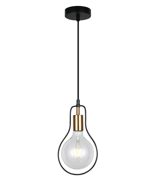 CONTOUR Interior Black Wire Pendant Light