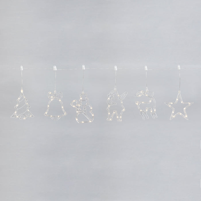 Pre-Lit LED Christmas Characters Silhouette Light String