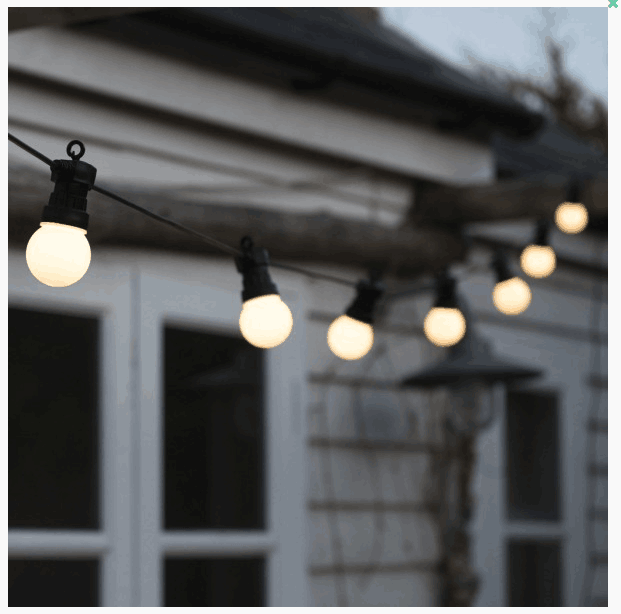 20 LED Opal Globes Festoon Light