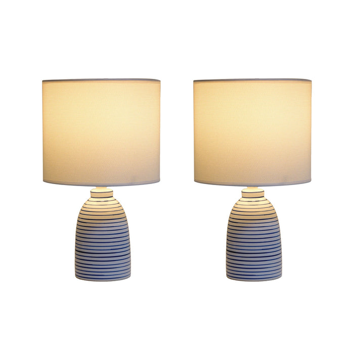 Agapan Ceramic Table Lamp | Set Of 2