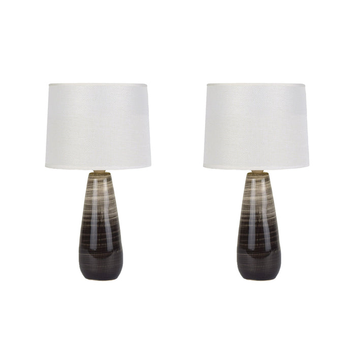 Kalasa Ceramic Table Lamp | Set of 2