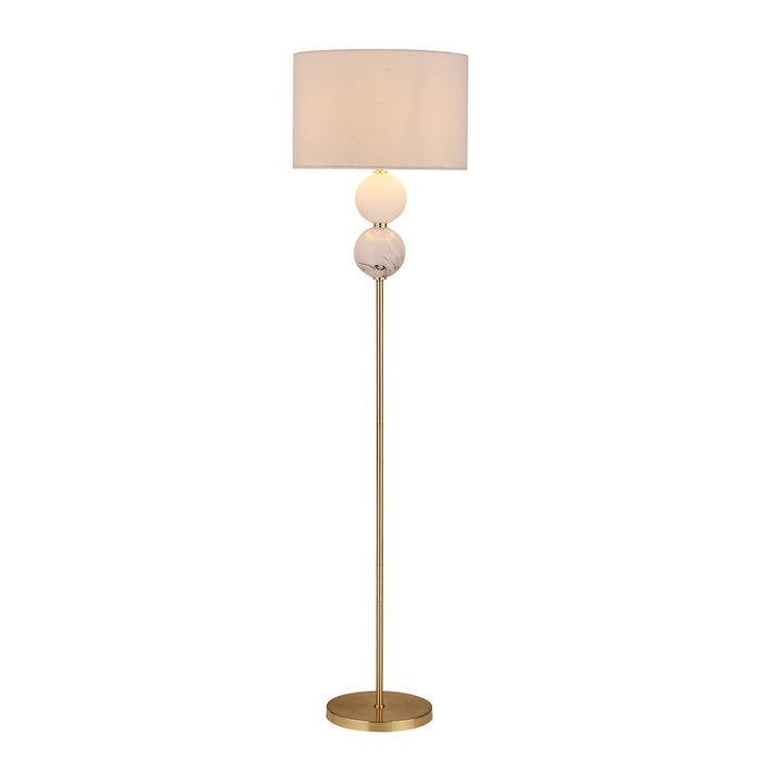 Murano Floor Lamp - Brass