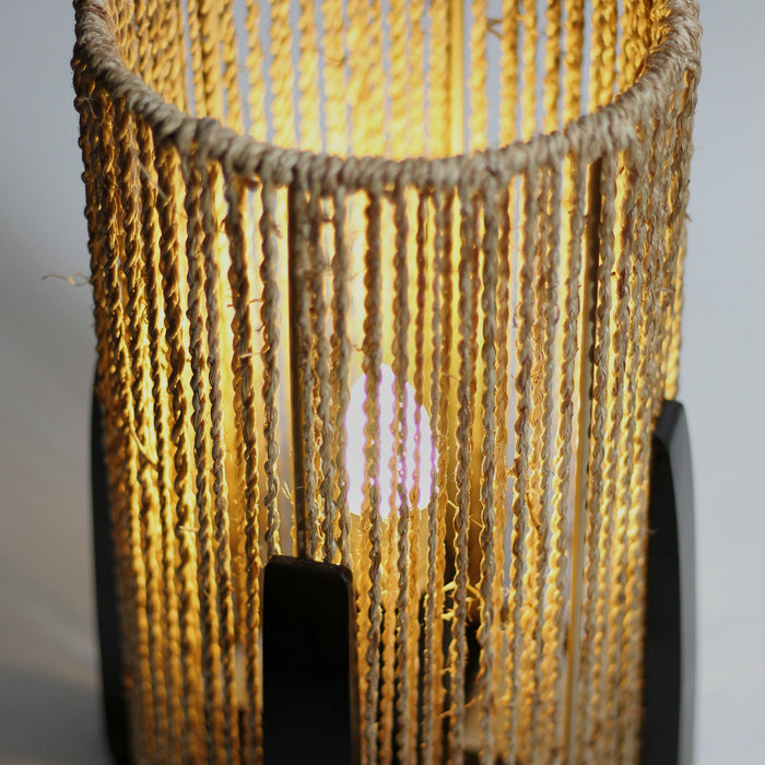 Capsule Rattan Table Lamp