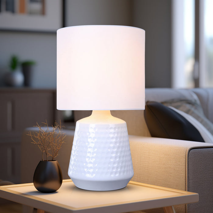 Hyde Touch Table Lamp - White