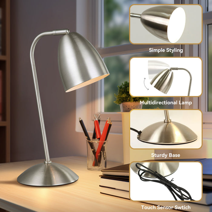Astro Touch Table Lamp - Satin Chrome