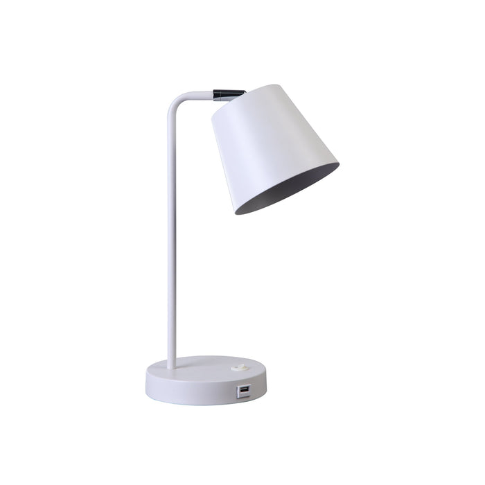 Mak USB Table Lamp - White