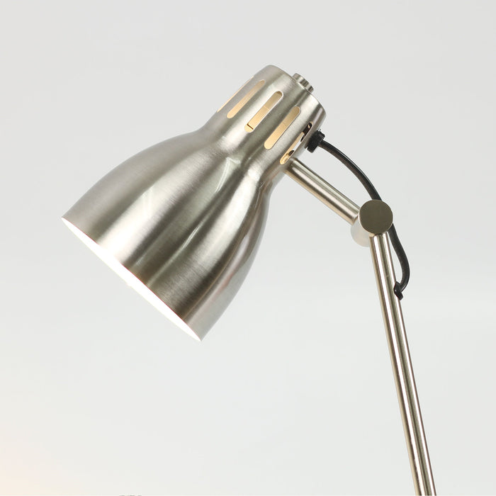 Nord Metal Floor Lamp - Satin Chrome