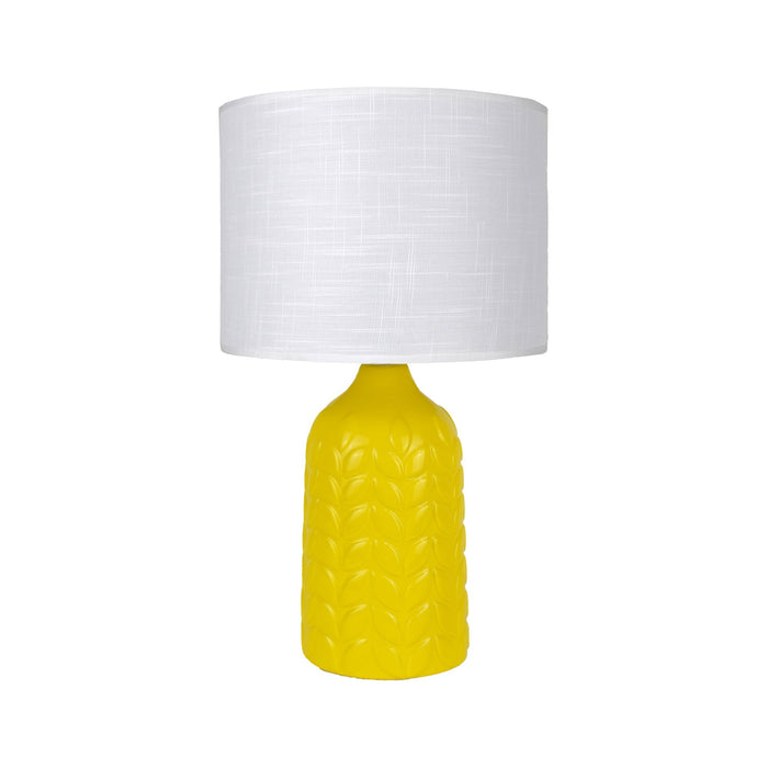 Bloom Ceramic Table Lamp - Yellow
