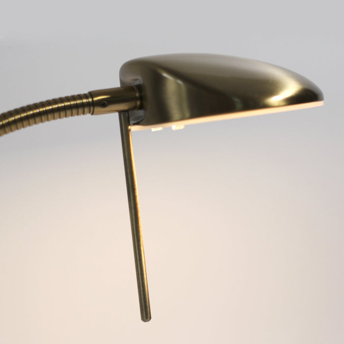 Jella LED Floor Lamp - Antique Brass