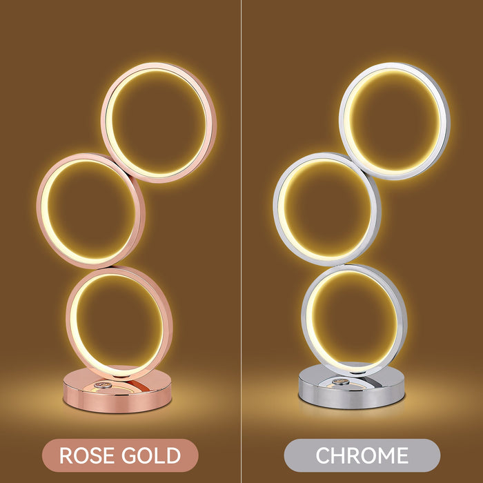 Iva LED Touch Table Lamp - Rose Gold