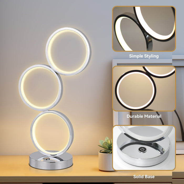 Iva LED Touch Table Lamp - Chrome