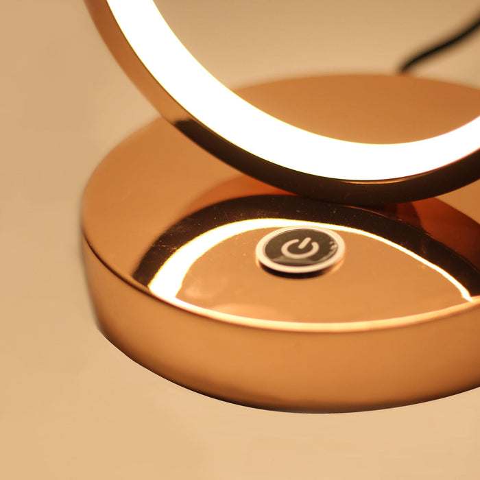 Iva LED Touch Table Lamp - Rose Gold