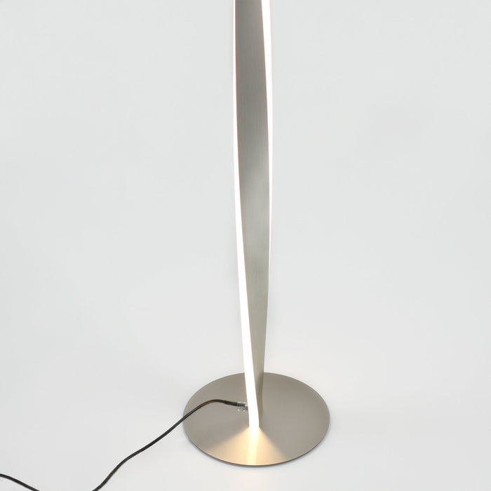 Enhalus LED Floor Lamp - Brushed Chrome