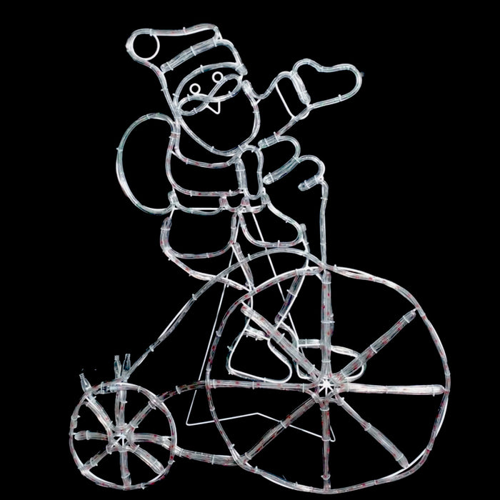 103cm LED Santa with Bike