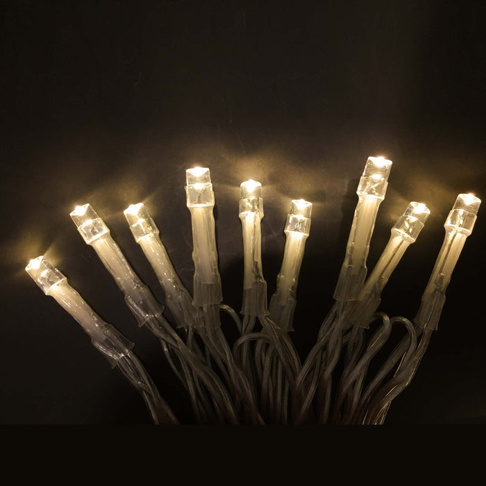 Battery Operated 30 LED String Light Clear Cable -3 Colour Options