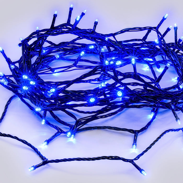240 LED Fairy Light Chain Dark Green Cable - 7 Colour Options