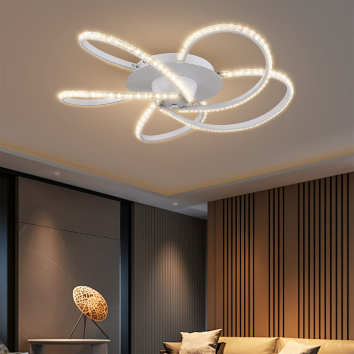 Irie Dimmable 5Lights LED Ceiling light - White