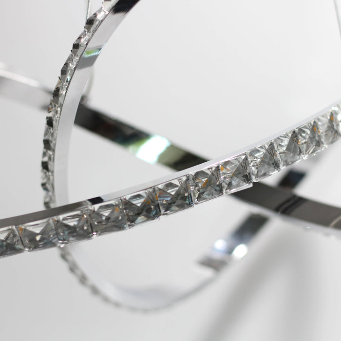 Diamanto Dimmable LED Pendant Light - Chrome