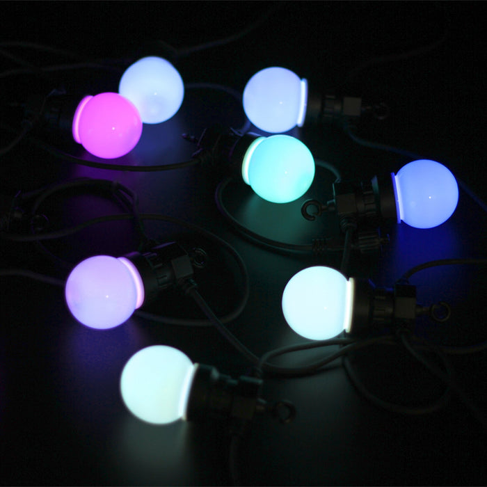 10 Opal Festoon RGB LED Connectable Light