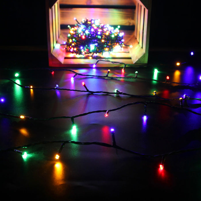 420 Dual Colour Connectable String Lights - Black Cable
