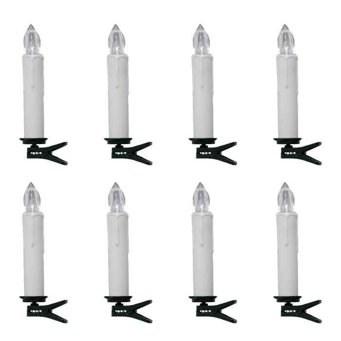 Set of 8 LED Wireless Candle with Remote