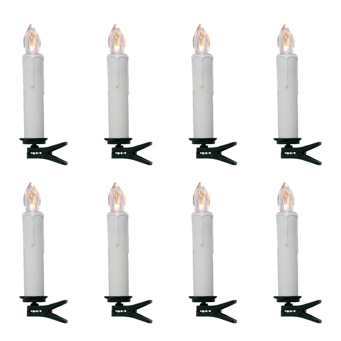 Set of 8 LED Wireless Candle with Remote