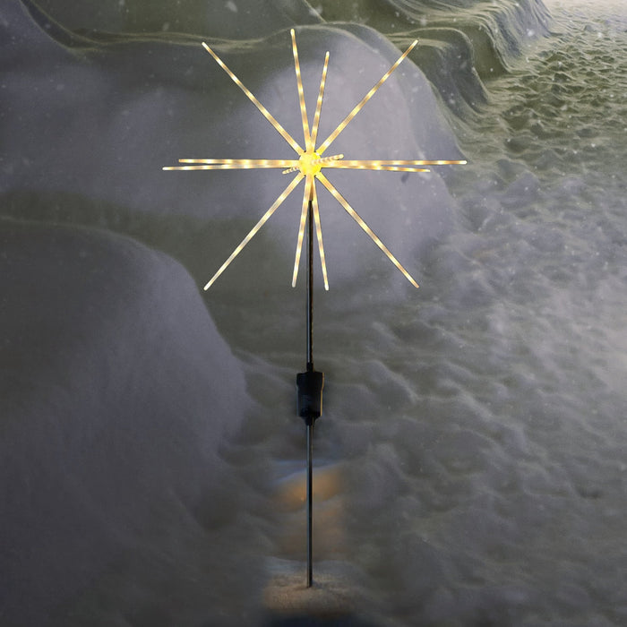 Solar Powered Starburst Pathway Stake Light