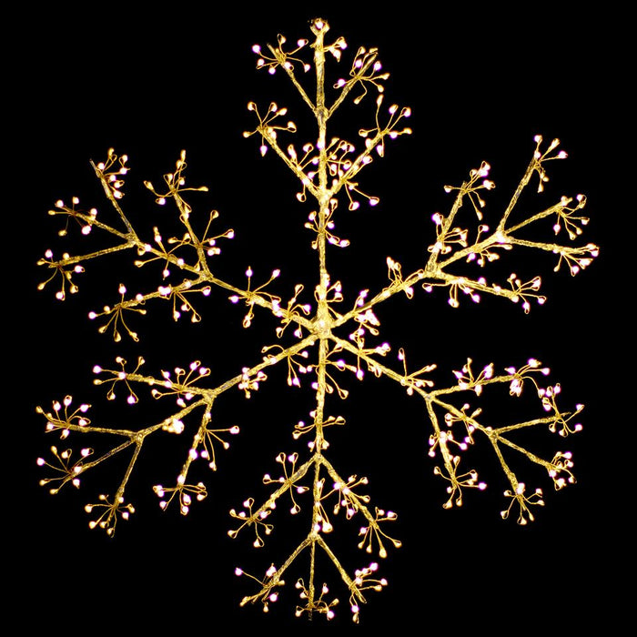 Starburst Snowflake Christmas Display Wall Light - Dual Colour