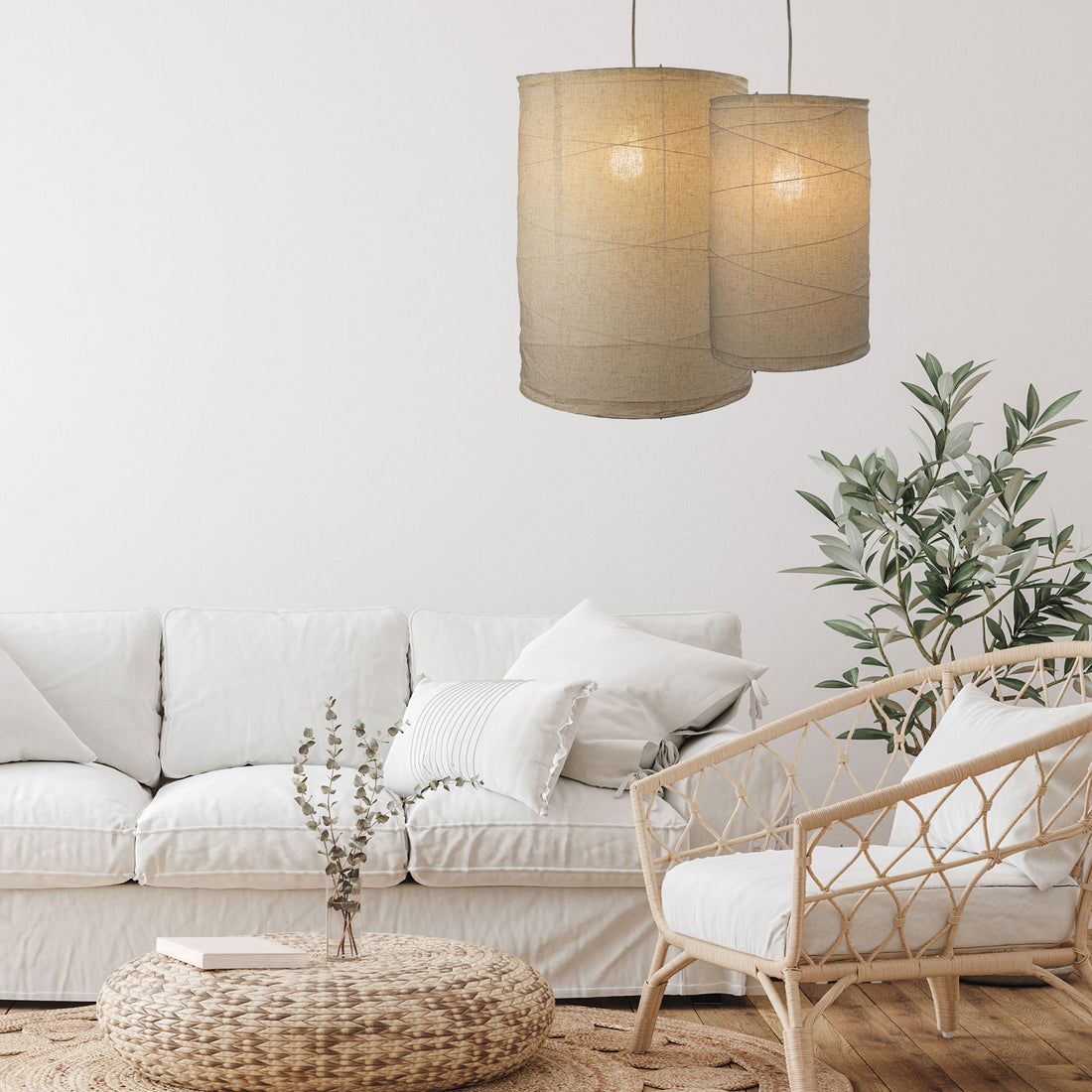 Boheme Flax Linen Shade 30cm