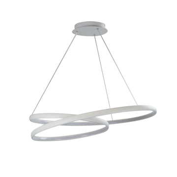 80CM LED SPIRAL PENDANT LIGHT WHITE