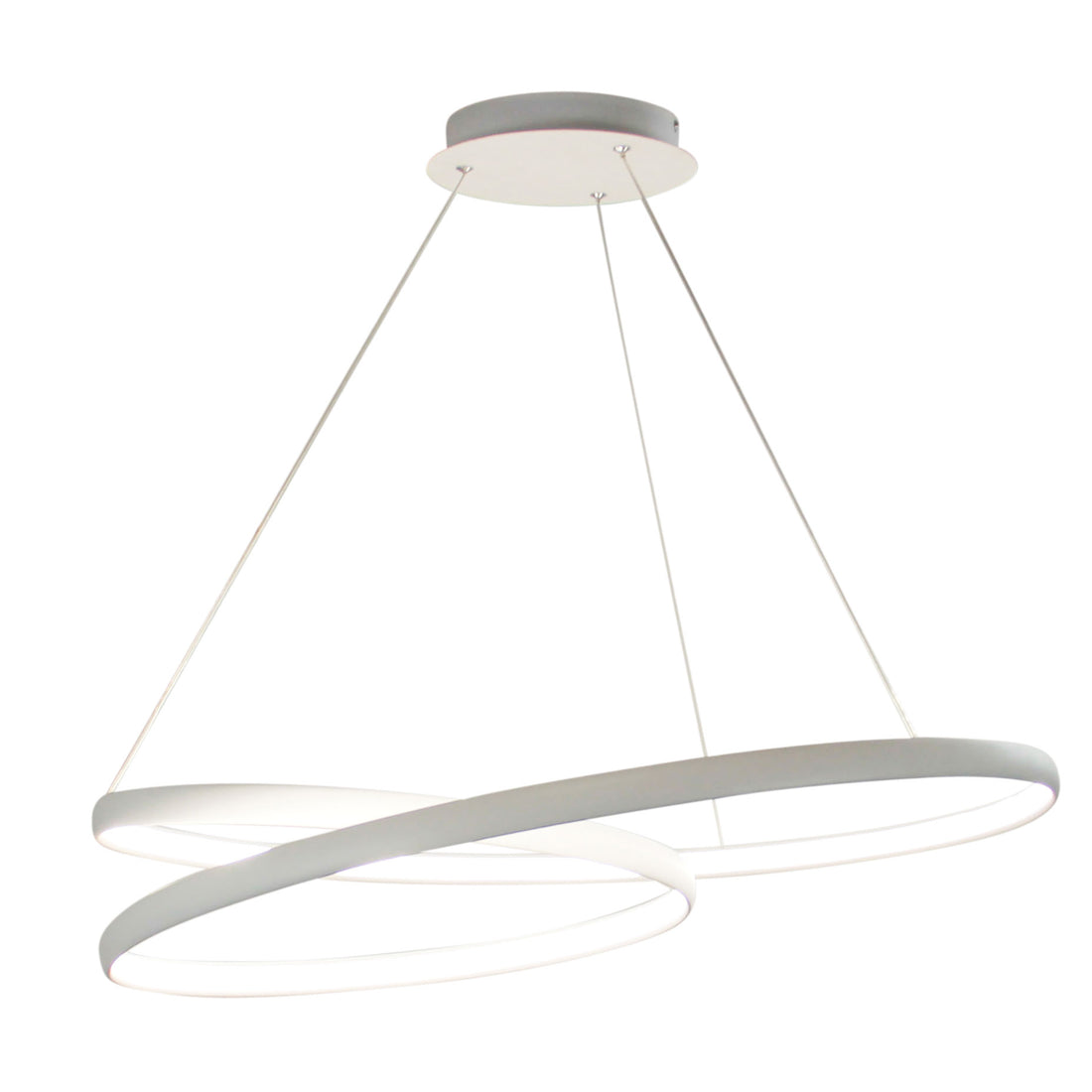 80CM LED SPIRAL PENDANT LIGHT WHITE