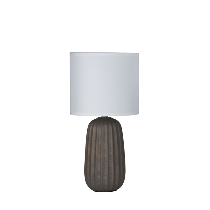 Benjy Ceramic Table Lamp 20cm Taupe