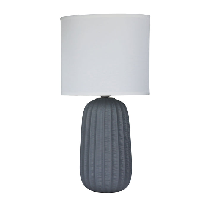 Benjy Ceramic Table Lamp 25cm Grey