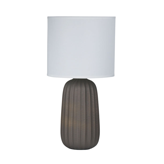Benjy Ceramic Table Lamp 25cm Taupe