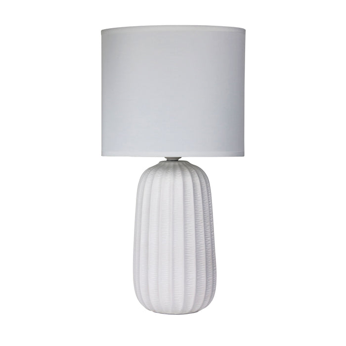 Benjy Ceramic Table Lamp 25cm White