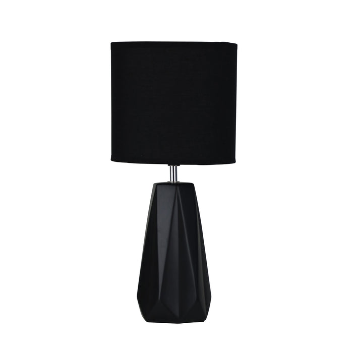 Shelly Ceramic Table Lamp Black